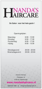 Nandas haircare Maartensdijk open